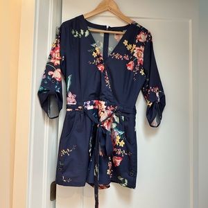 Navy Floral Yumi Kim Romper